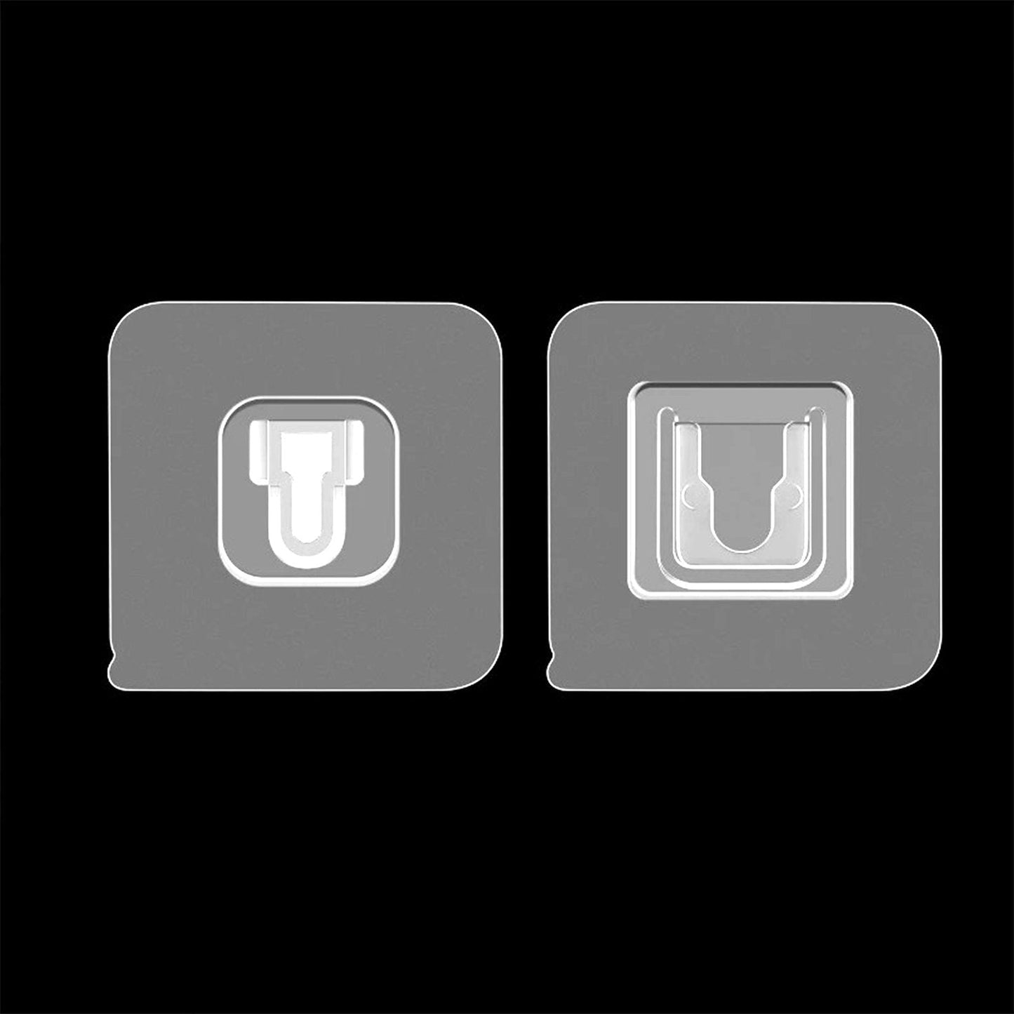 1742 Magic Adhesive Plastic Wall Hooks Heavy Duty Hooks (Pack Of 20) - click & collect