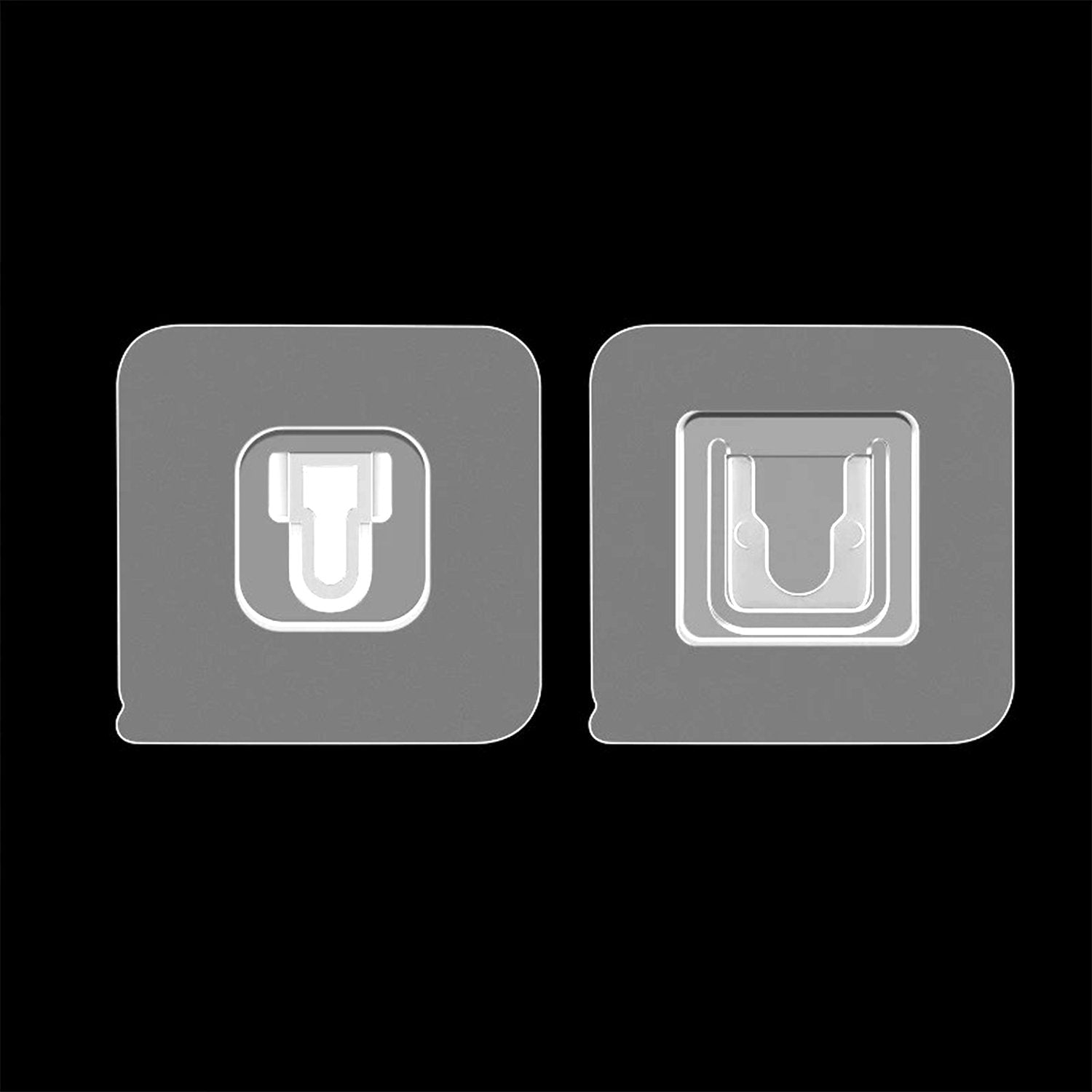 1742 Magic Adhesive Plastic Wall Hooks Heavy Duty Hooks (Pack Of 20) - click & collect