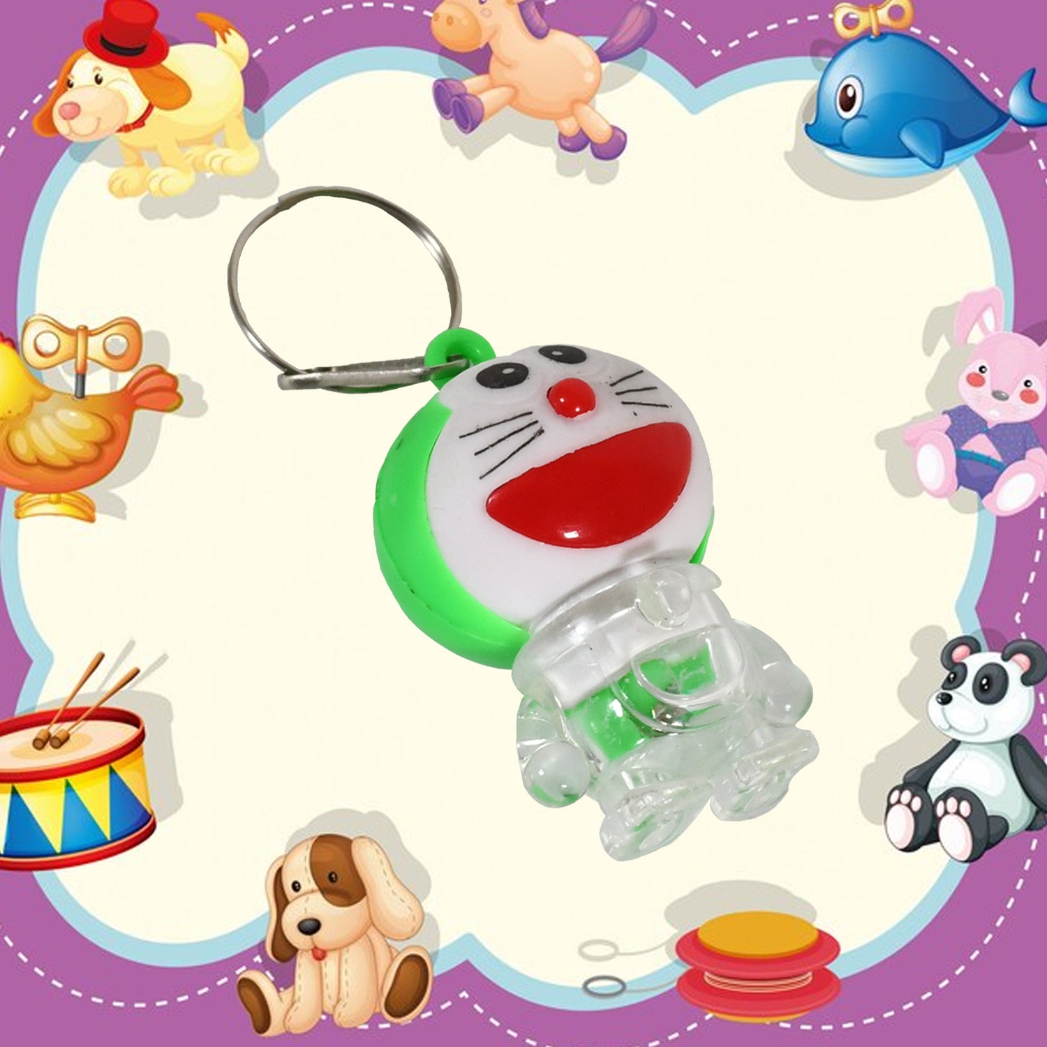 17685 Doremon Lightning Keychain 2 Colored Lightning Keychain (1 Pc) - click & collect