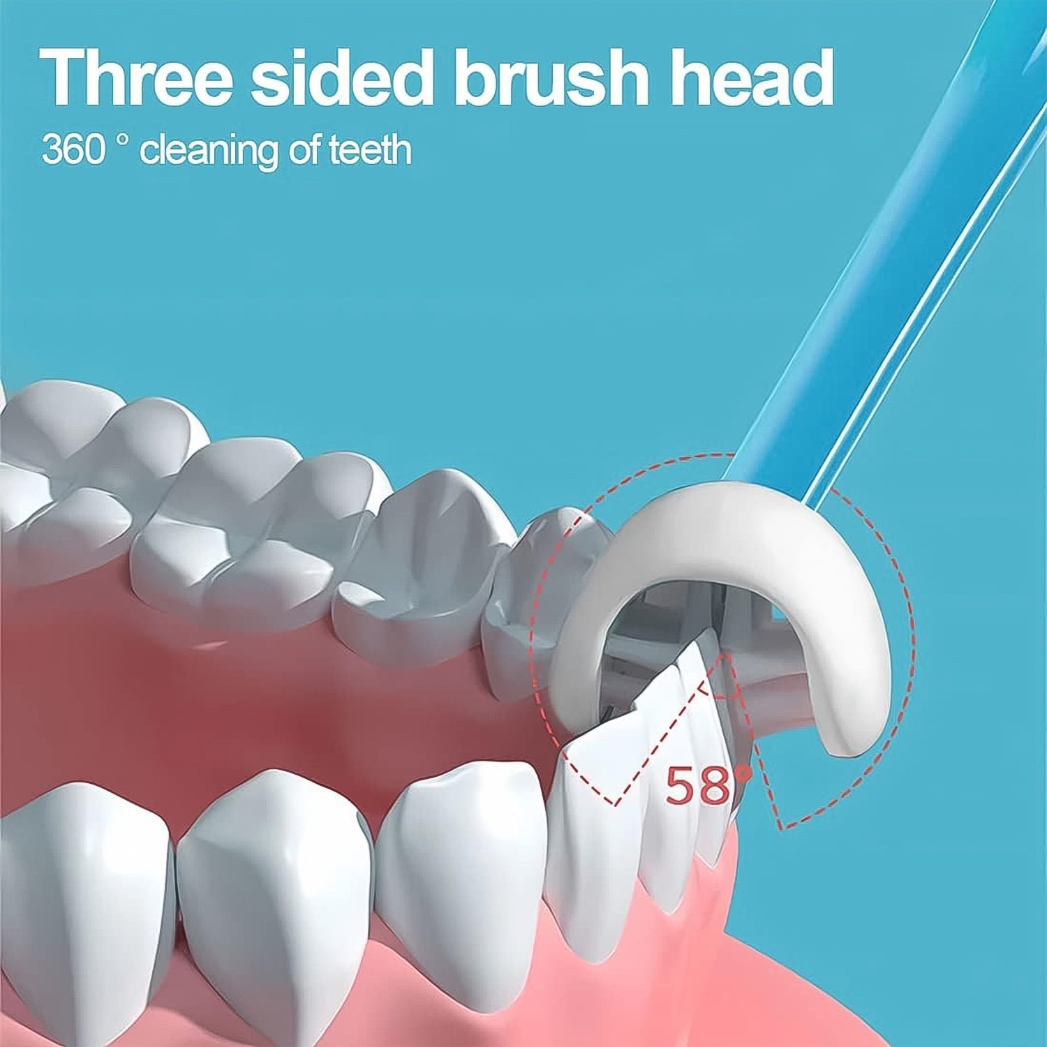 2 - in - 1 Baby Tongue Cleaner And Oral Massager Stick With Soft Silicone Brush Head - click & collect