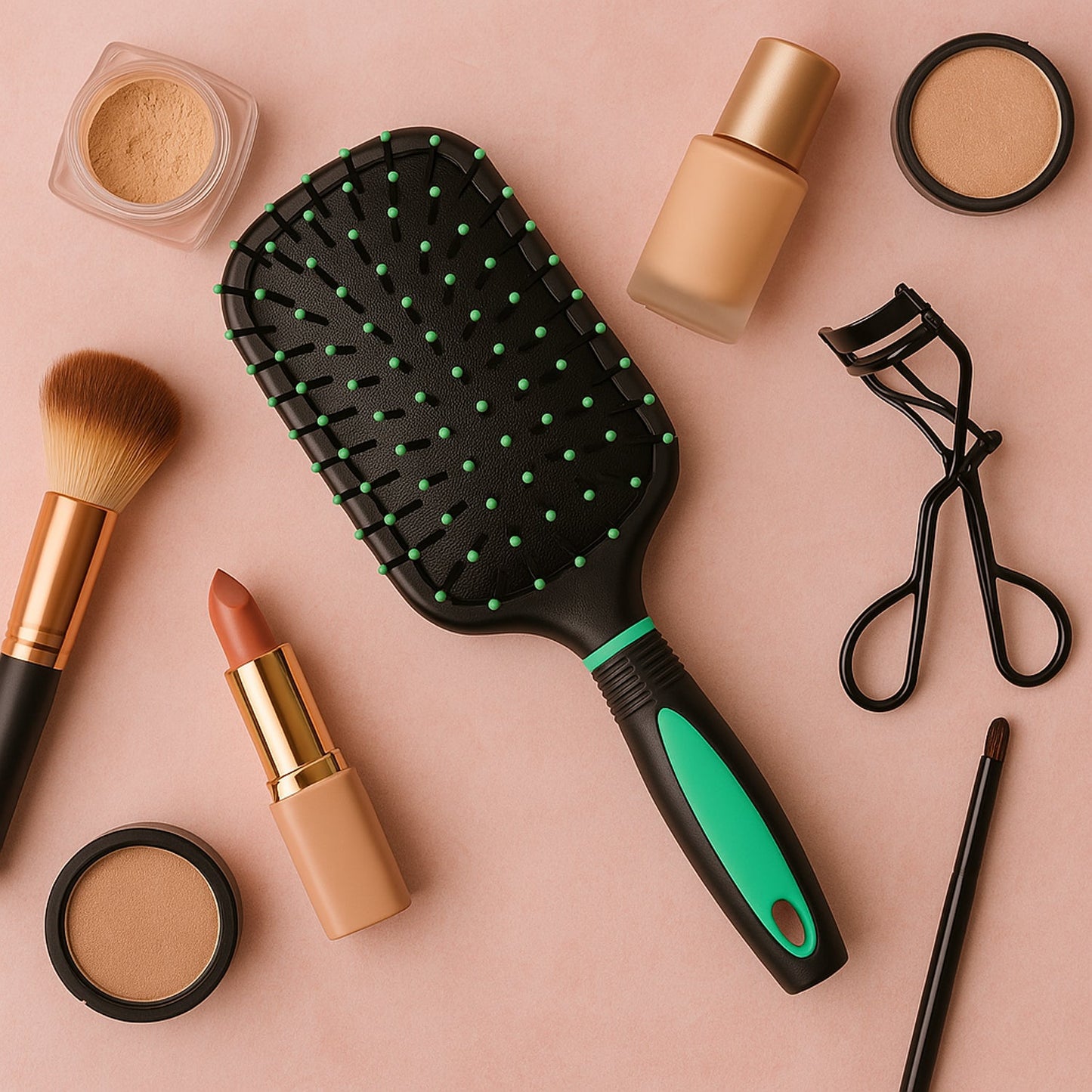 2 - in - 1 Hair Comb Brush With Mirror - click & collect