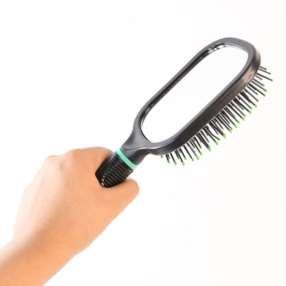 2 - in - 1 Hair Comb Brush With Mirror - click & collect