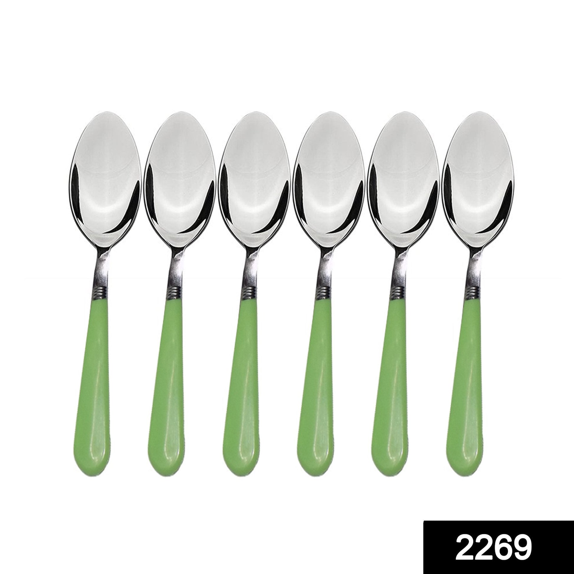 2269 Stainless Steel Spoon With Comfortable Grip Dining Spoon Set Of 6 Pcs - click & collect