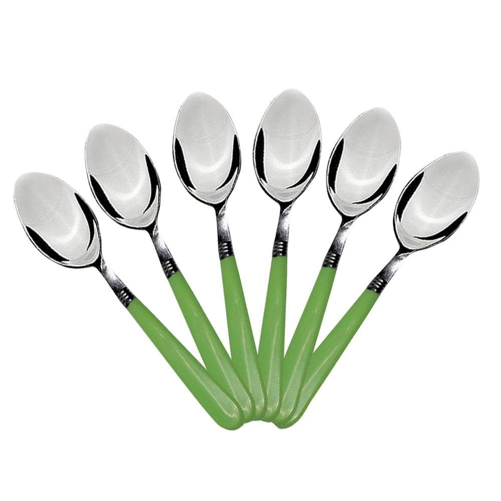 2269 Stainless Steel Spoon With Comfortable Grip Dining Spoon Set Of 6 Pcs - click & collect