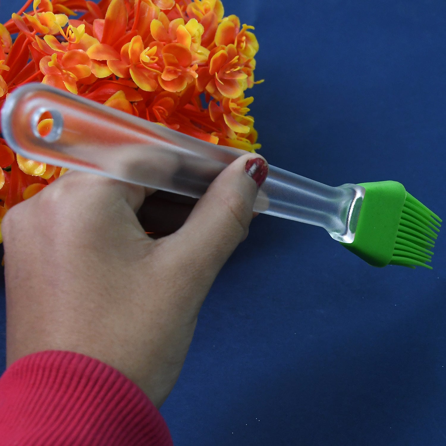 2854 Silicone Spatula And Pastry Brush Special Brush For Kitchen Use - click & collect