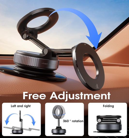 360° Vacuum Suction Cup Mount for Car, Gym, Mirror, Shower
