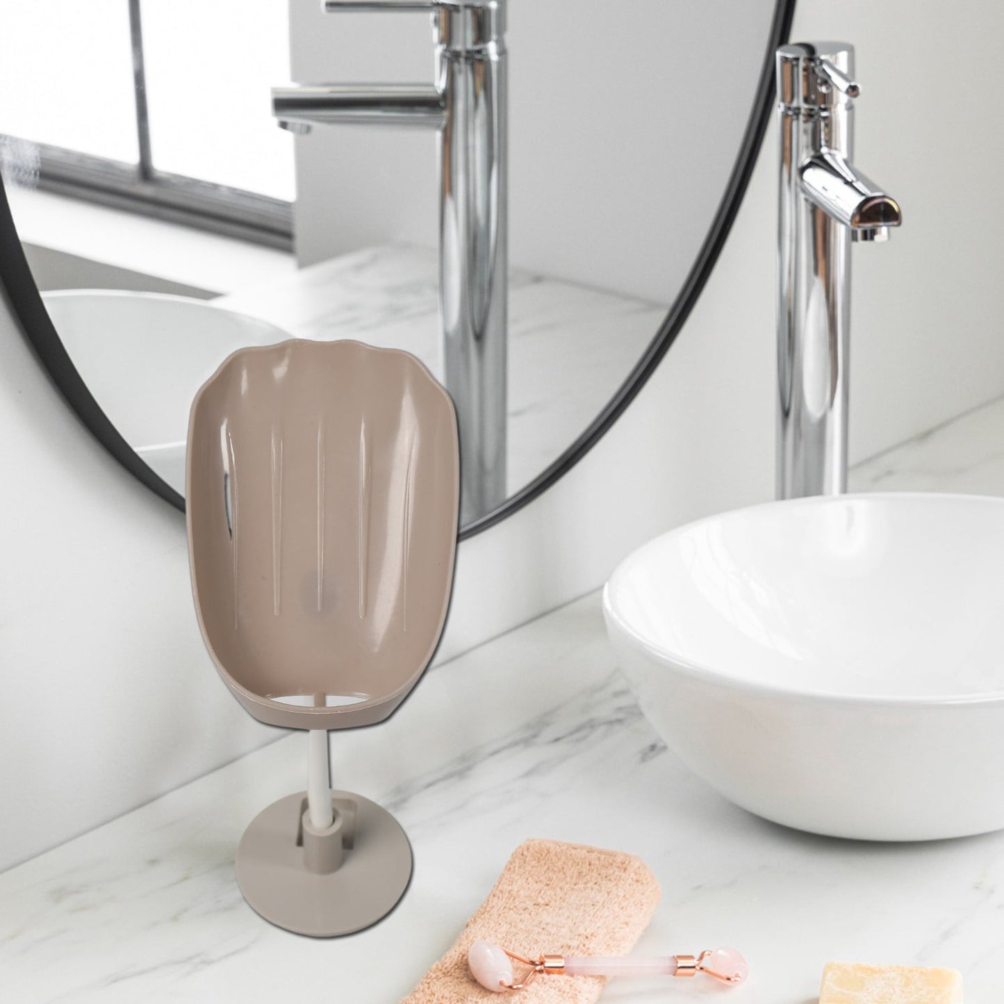 4006 Soap Dish Wall Mounted Soap Dish No - drilling Soap Holder Self Draining Waterfall Soap Tray Bar Soap Holder For Showerbathroom Soap Holder For Shower Adjustable Removable Soap Holder - click & collect