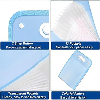 3 Layer A4 Paper File Folder – Multi-Layer Expanding Document Organizer, Portable Student & Office Storage Bag – Multicolour Vertical File Folder