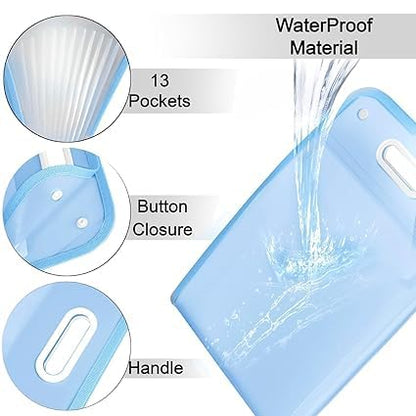 3 Layer A4 Paper File Folder – Multi-Layer Expanding Document Organizer, Portable Student & Office Storage Bag – Multicolour Vertical File Folder