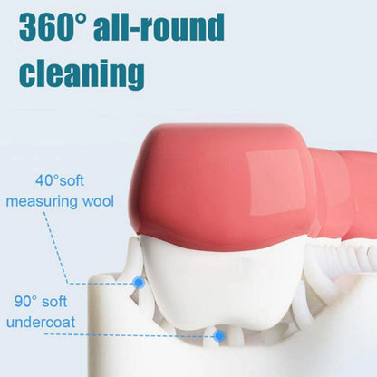4773 Kids U Shaped Large Tooth Brush Used In All Kinds Of Household Bathroom Places For Washing Teeth Of Kids Toddlers And Childrens Easily And Comfortably. - click & collect