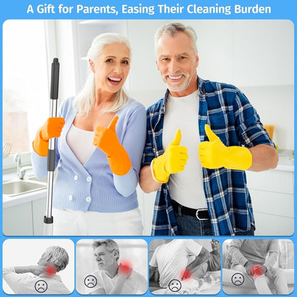 9 in 1 Electric Spin Scrubber – Cordless Electric Cleaning Brush for Home & Bathroom | Adjustable Handle, 8 Brush Heads | Powerful House Cleaning Product & Bathroom Cleaning Accessory (White)