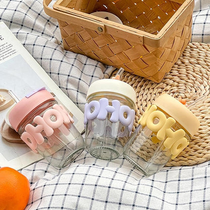 Elegant HOHO Transparent Coffee Mug with Comfortable Handle, Crystal Glass Design for Coffee, Tea, Milk and Juices