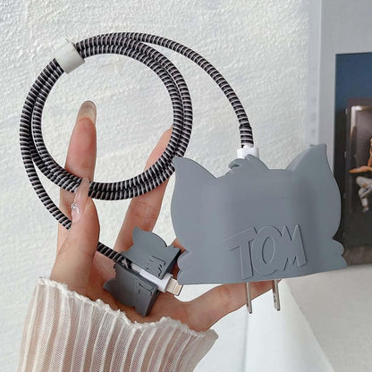 Cartoon Character Silicon Charger Case Cover For Ip 18 - 20w (Mix Design 1 Pc) - click & collect