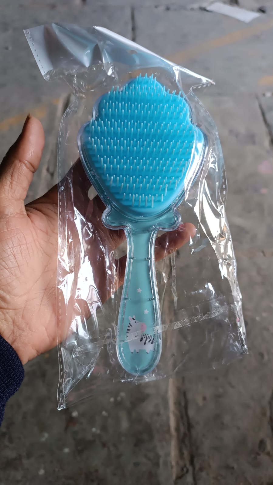 Cartoon Hair Brush Massage Shower Comb Blur Wet Salon (1 Pc ) - click & collect