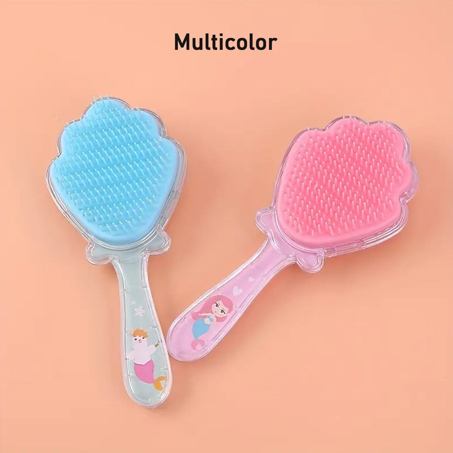 Cartoon Hair Brush Massage Shower Comb Blur Wet Salon (1 Pc ) - click & collect