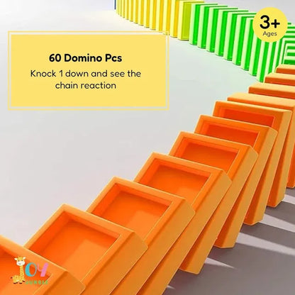 Train Toy Domino Set for Kids – BPA-Free Plastic with Sound Effects