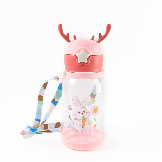 Cute Cartoon Water Bottle Approx 450ml (1 Pc) - click & collect