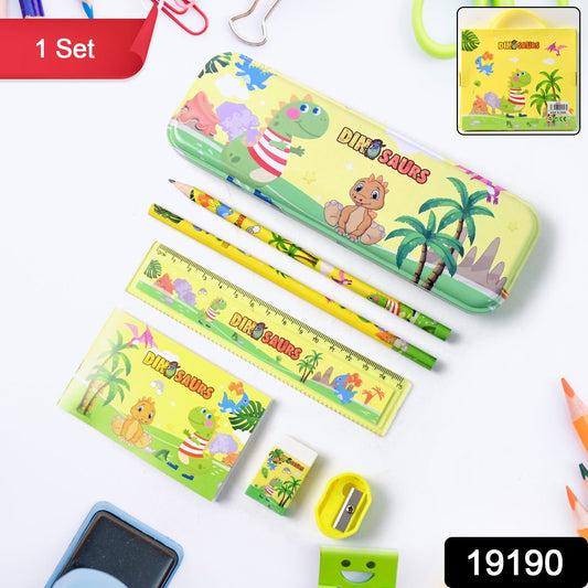 Dinosaur Printed Kids Stationery (Set) - click & collect