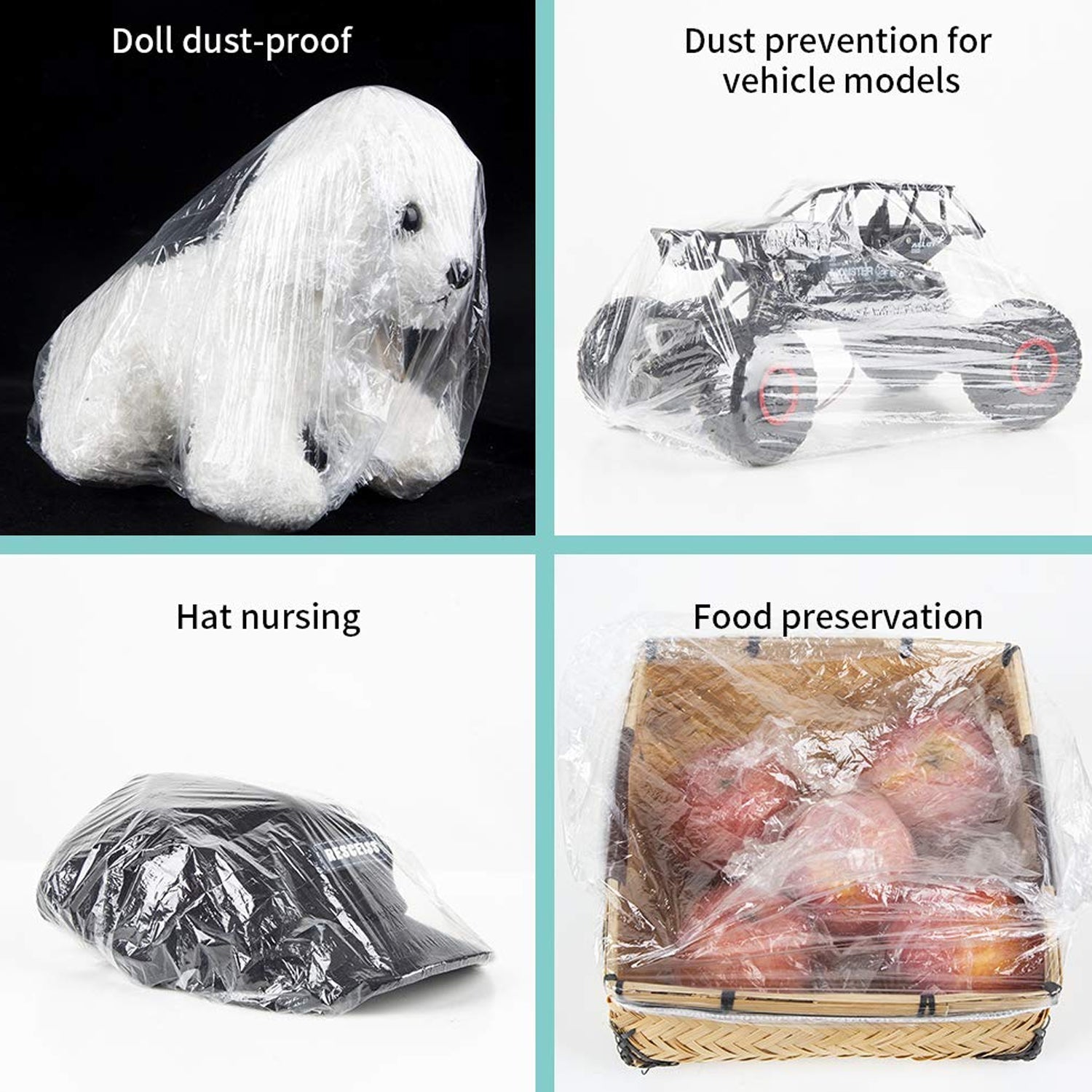 Disposable Shower Caps For Women Larger Thicker Waterproof And Individually Wrapped Plastic Elastic Hair Bath Caps For Hotel And Spa Hair Salon Home Use Portable Travel (1pc 10 Pc) - click & collect