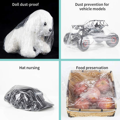 Disposable Shower Caps For Women Larger Thicker Waterproof And Individually Wrapped Plastic Elastic Hair Bath Caps For Hotel And Spa Hair Salon Home Use Portable Travel (1pc 10 Pc) - click & collect