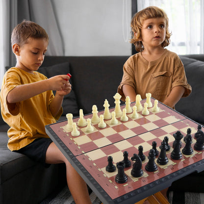 Foldable Magnetic Chess Board Game Set (24 X 24 Cm) - click & collect