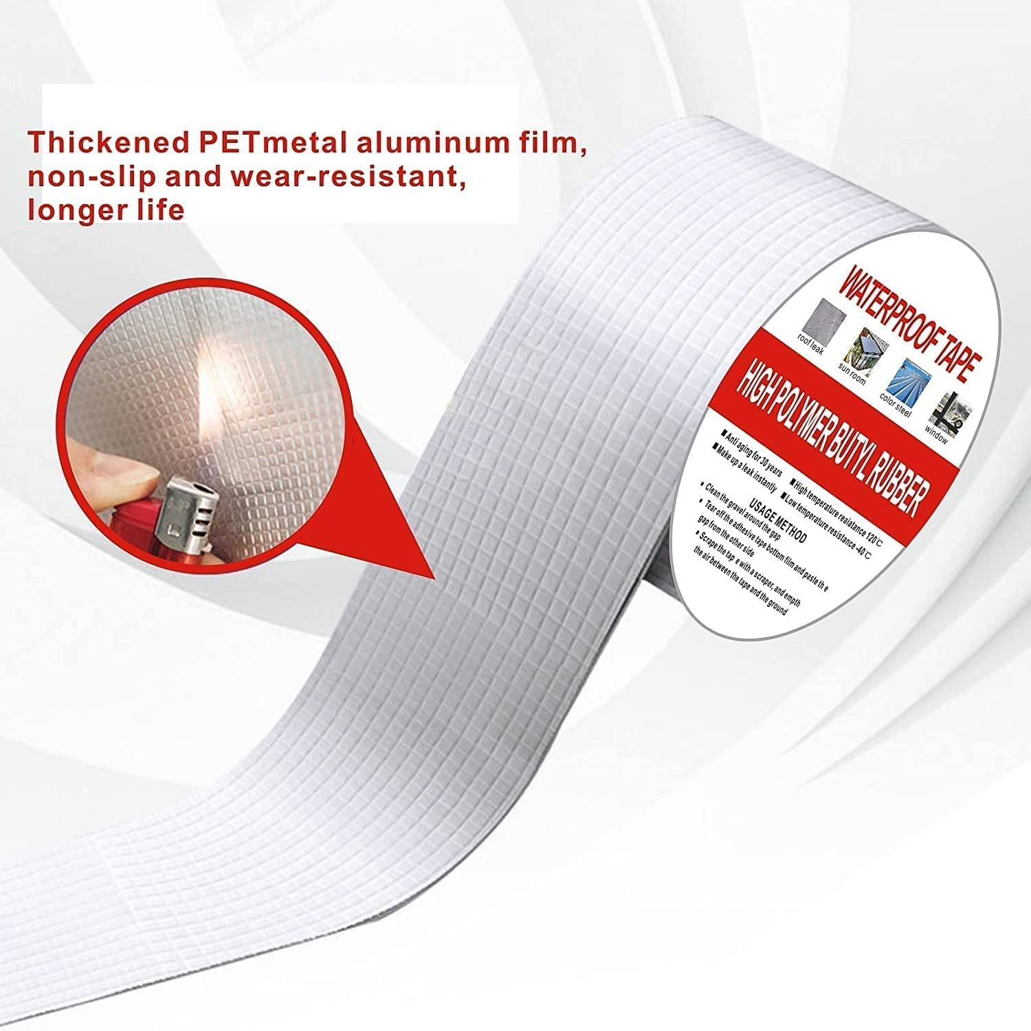 High Polymer Butyl Rubber Waterproof B - grade Tape - 50mm - click & collect