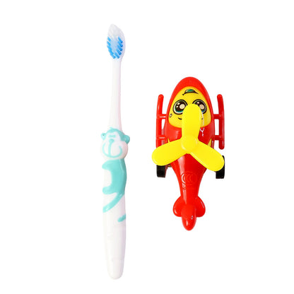 Kids Toothbrush And Helicopter Toy Set - click & collect