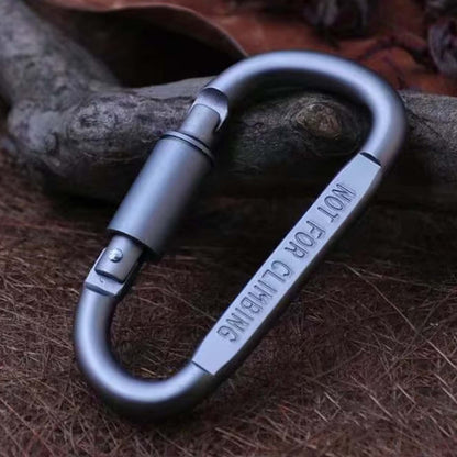 Premium Heavy - duty Metal Carabiner Hook With Screw Lock (1 Pc) - click & collect