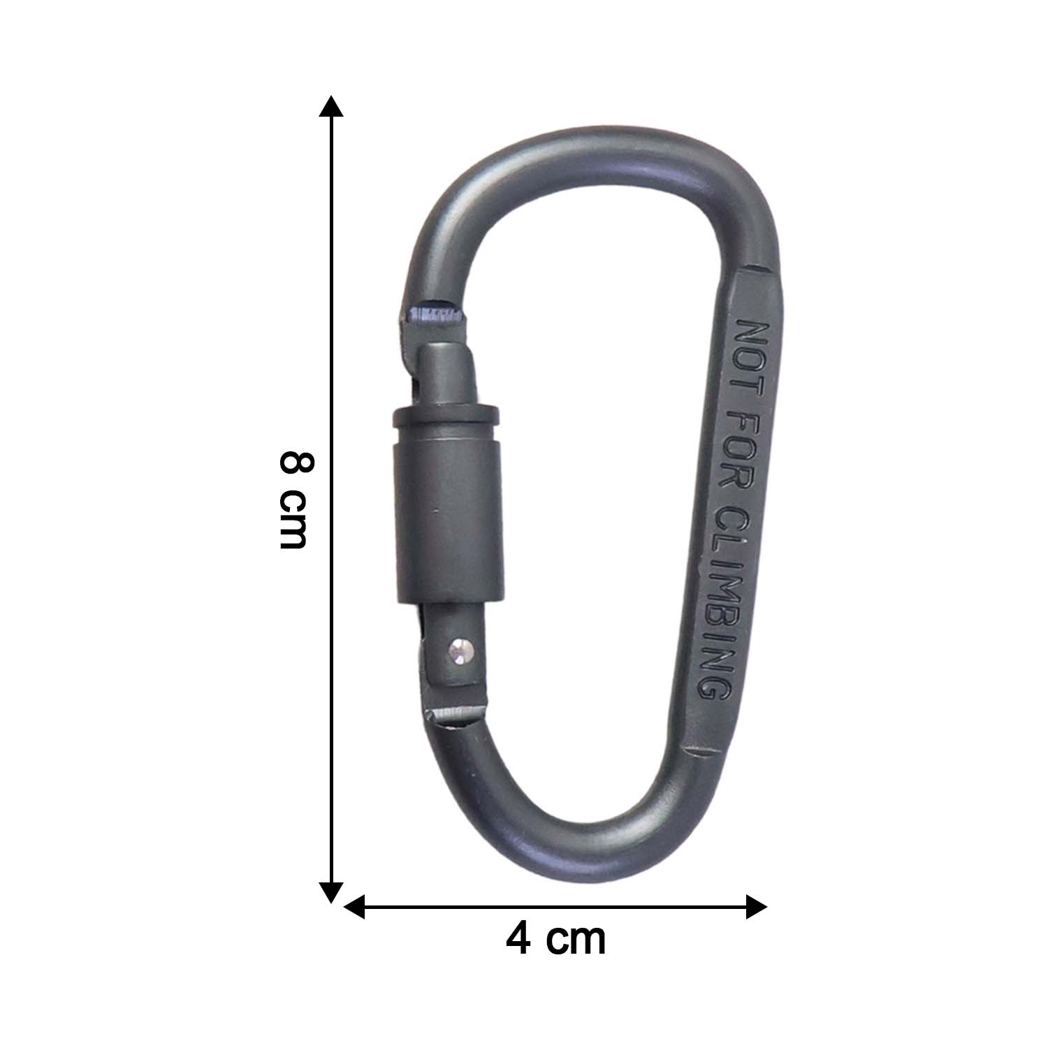 Premium Heavy - duty Metal Carabiner Hook With Screw Lock (1 Pc) - click & collect