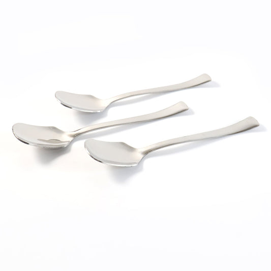 Stainless Steel Ice - cream Spoon - (3 Pc Set) - click & collect