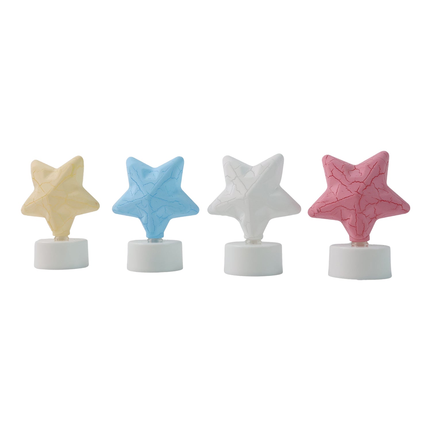 Star Shape Decorative Led Tealight Candles (4 Pc) - click & collect